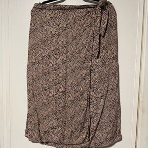 URBAN Romantics Animal Print Midi Skirt